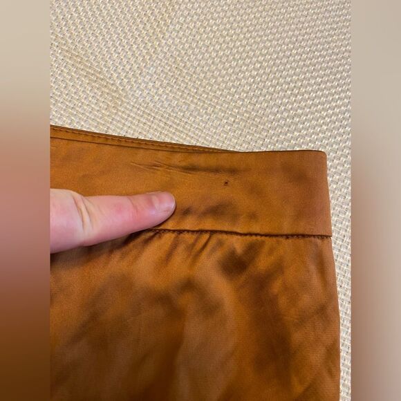 NWT Lafayette 148 NY high waisted bohemian crushed satin trousers size 10 boho - Picture 12 of 16